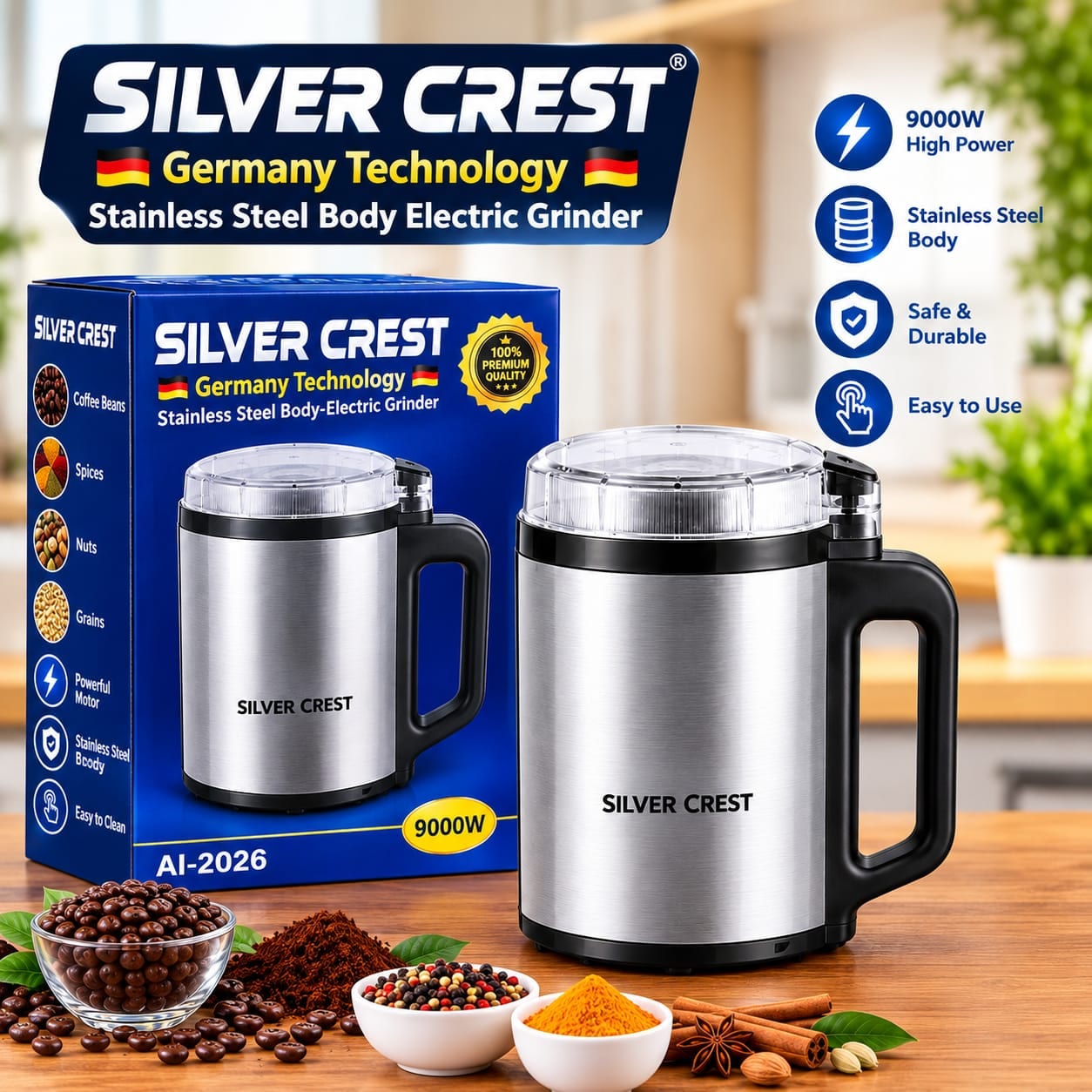 Silver Crest Electric Grinder