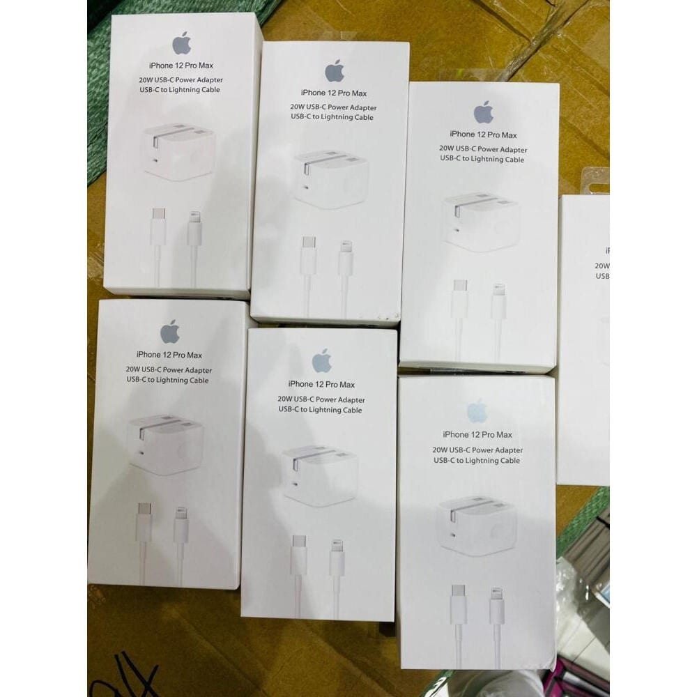 Original- iPhone 14 Pro Max 20W USB-C Power Adapter with USB-C to Lightning Cable
