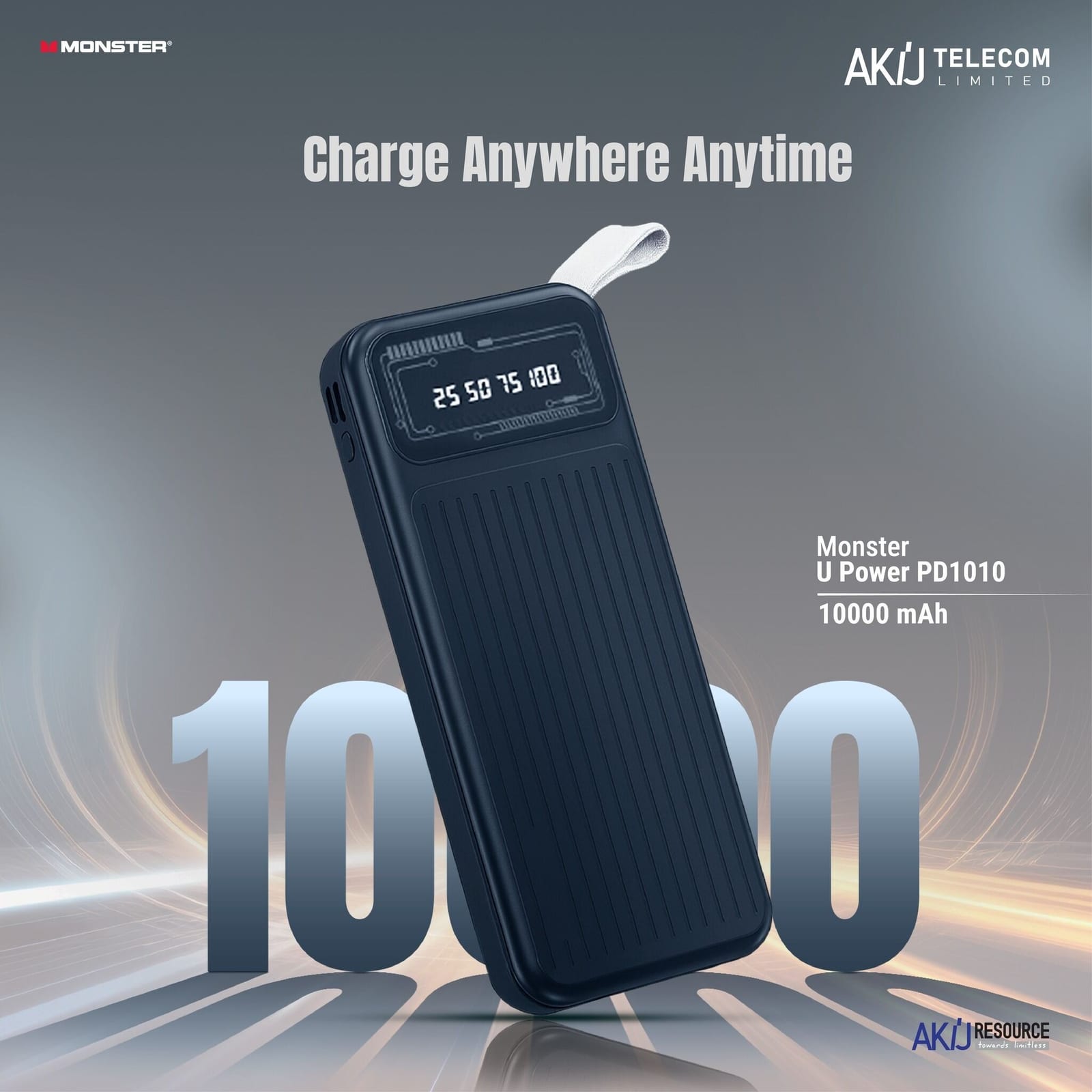 Monster U Power PD1010 Portable Power Bank 10000mAh