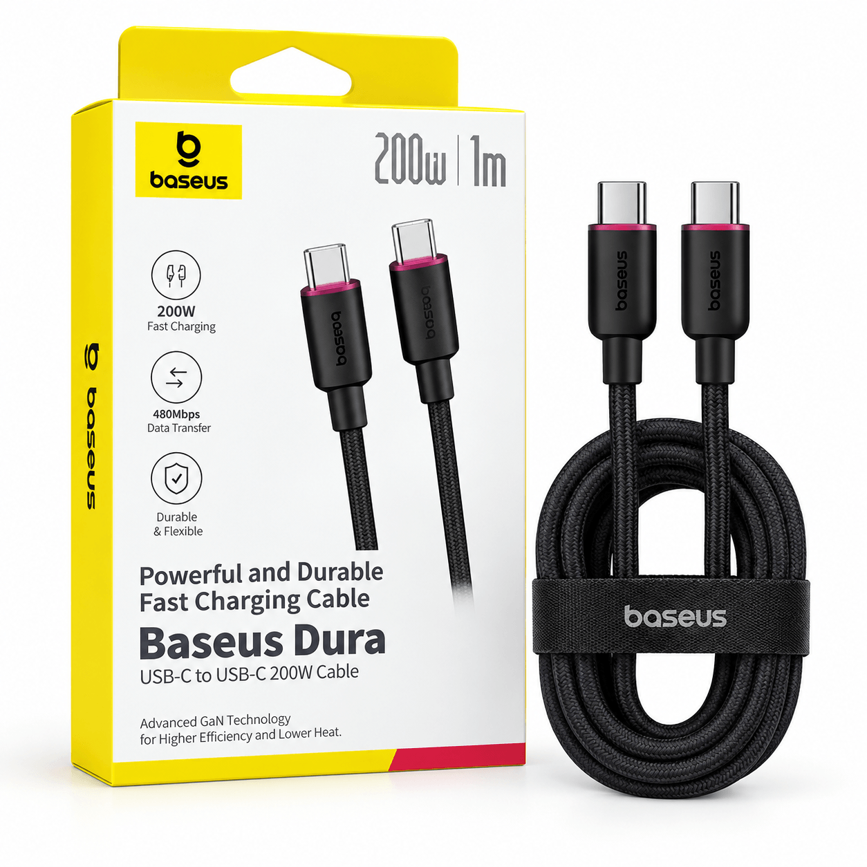 Baseus Dura Series 2-in-1 USB-C to Lightning Fast Charging Cable – 20W