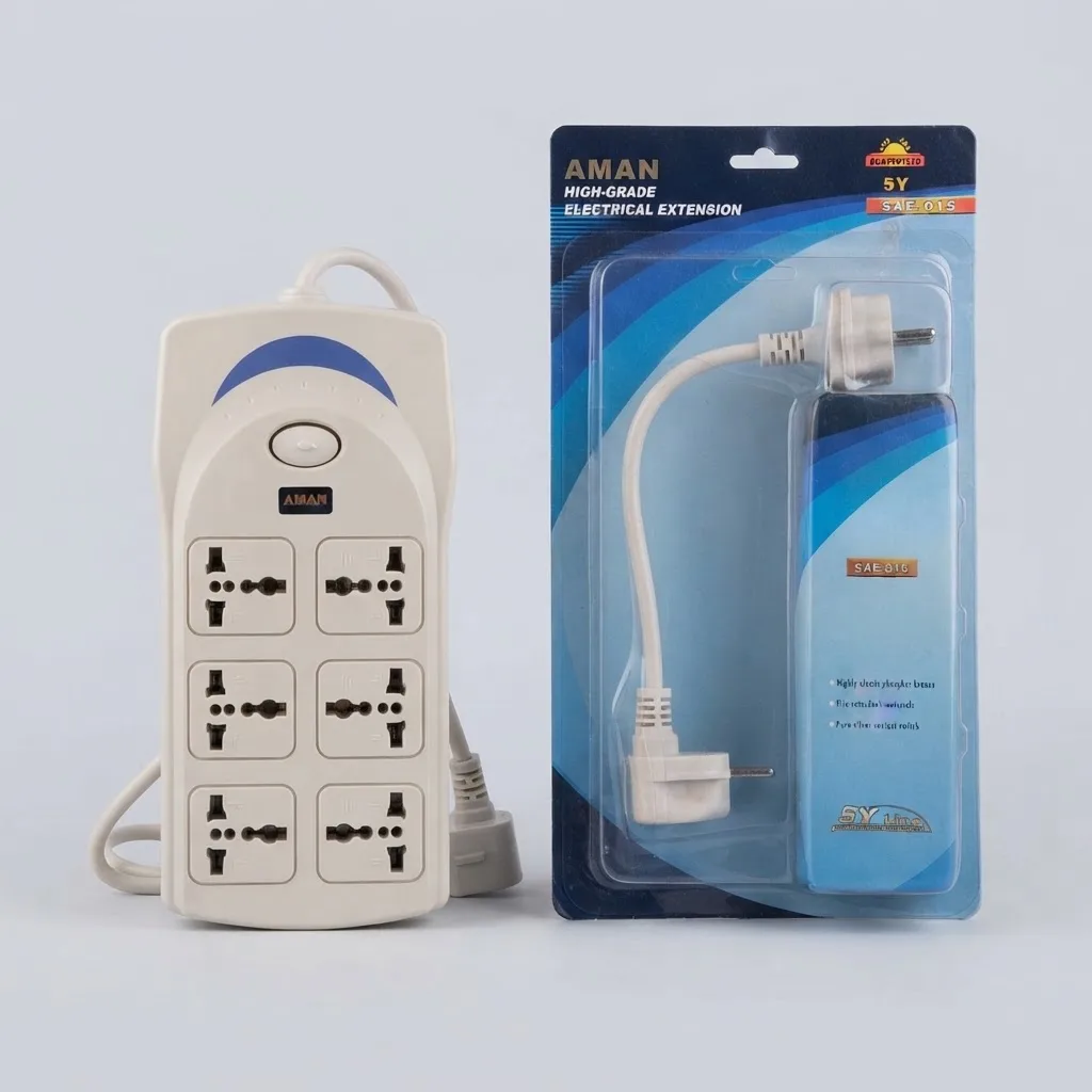 AMAN High-Grade Electrical Extension Socket - SAE-015 (5Y Guaranteed)